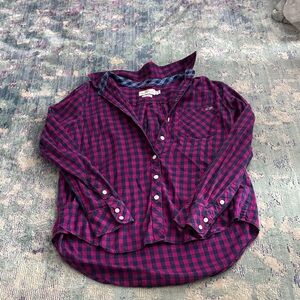 Vineyard Vines Pink and Blue Checkered Shirt